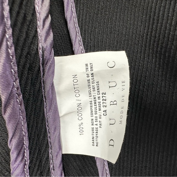 DUBUC Size 4 Black Ribbed Fitted Jacket - Picture 13 of 13